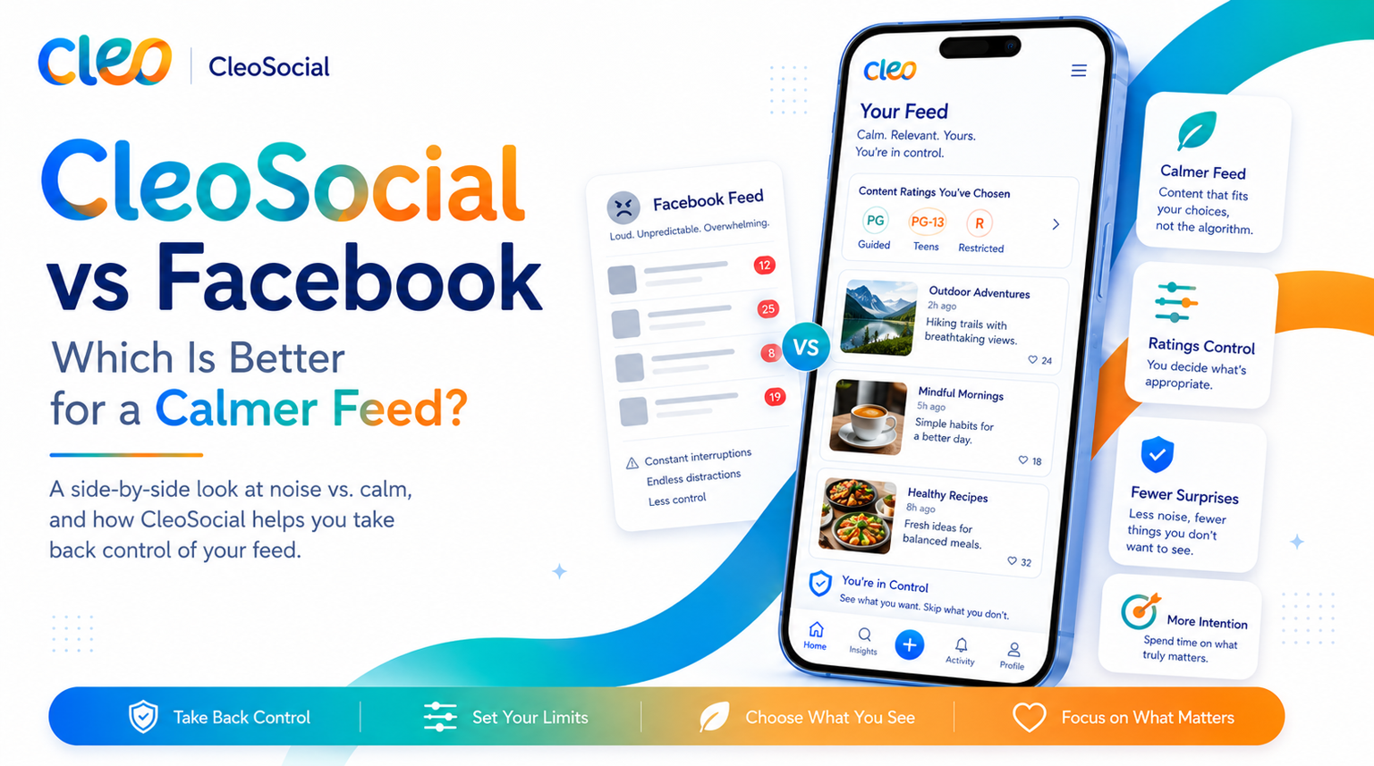 CleoSocial vs Facebook: Which Is Better for a Calmer Feed?