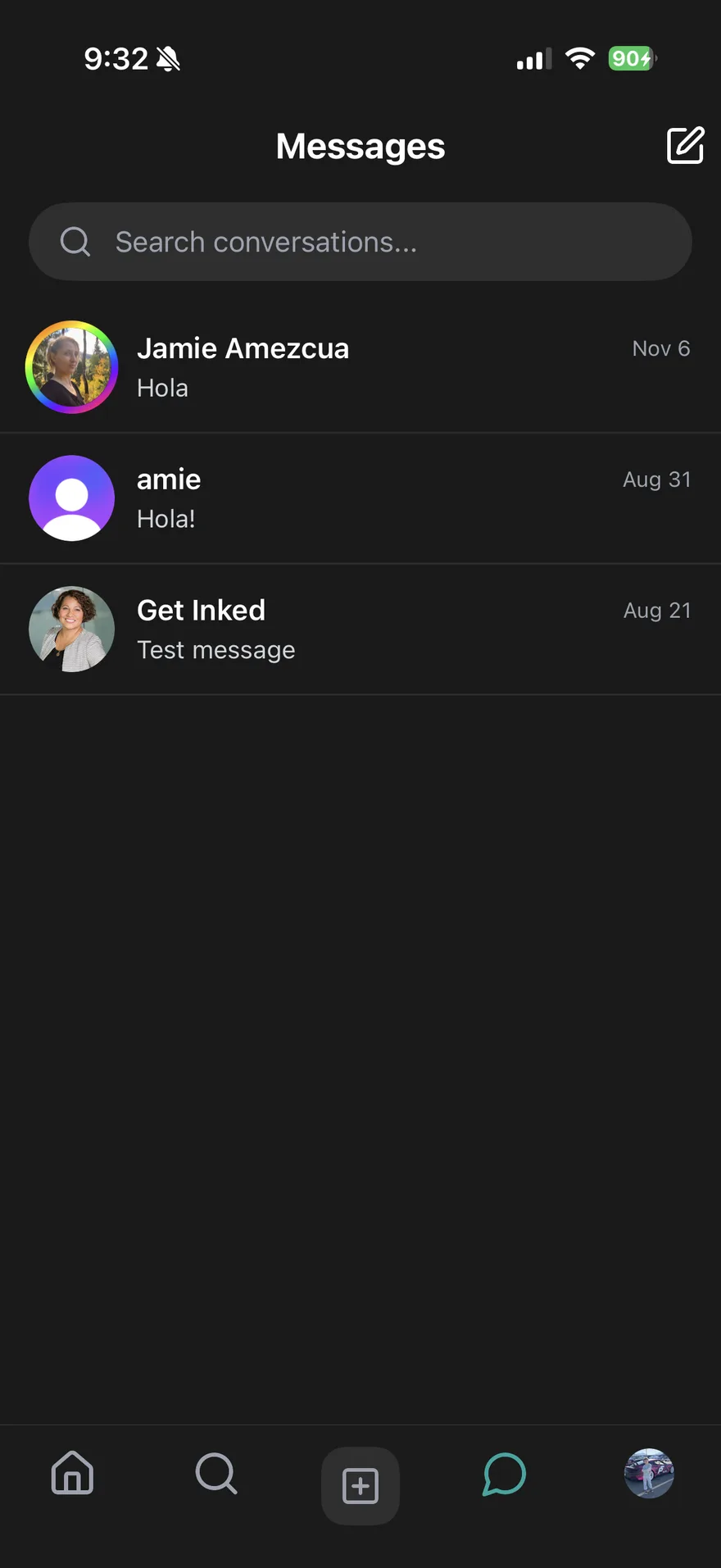 Private messages on CleoSocial